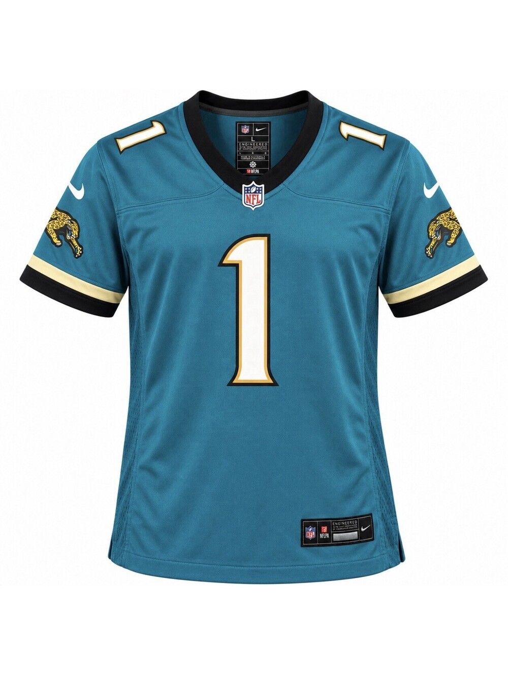 Nike Travis Etienne Jr #1 Jacksonville Jaguars Women's Large Teal NFL Jersey NWT